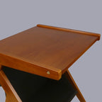 Table d'appoint de canapé en Z avec panier de rangement en toile