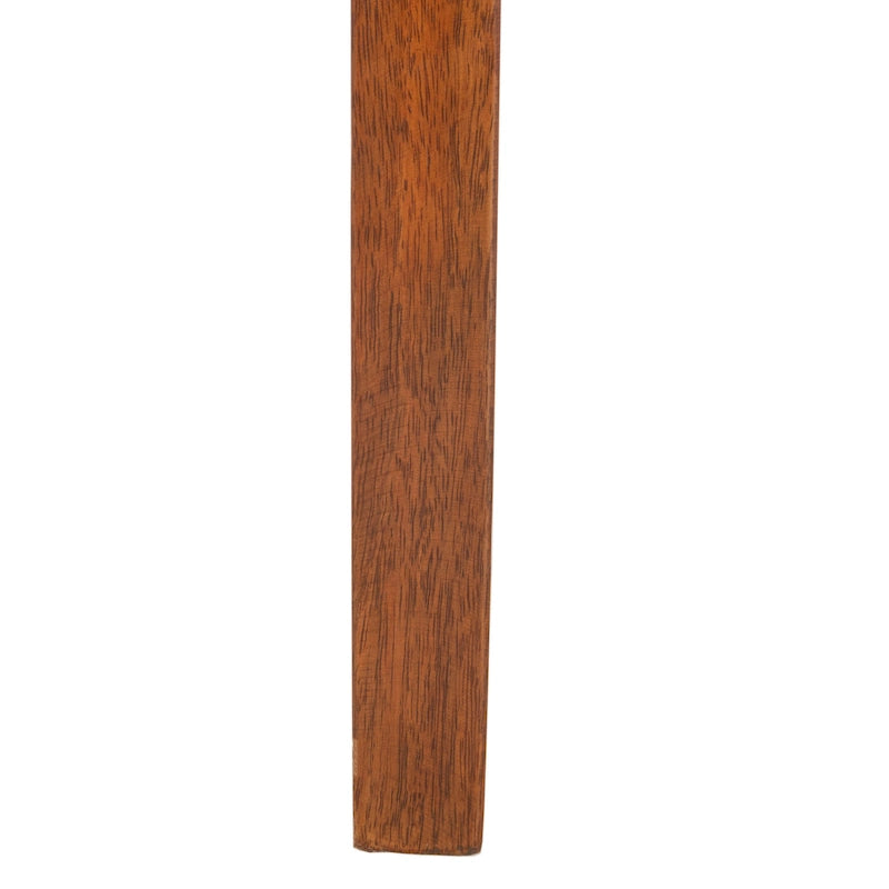 Fauteuils d'intérieur en osier marron à accoudoirs inclinés – 20 x 24 x 39