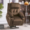 Fauteuil inclinable releveur plat avec appui-tête électrique pour les personnes âgées de petite taille, fauteuil releveur à position infinie, tissu 7660