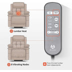 Fauteuil inclinable releveur plat avec appui-tête électrique pour les personnes âgées de petite taille, fauteuil releveur à position infinie, tissu 7660
