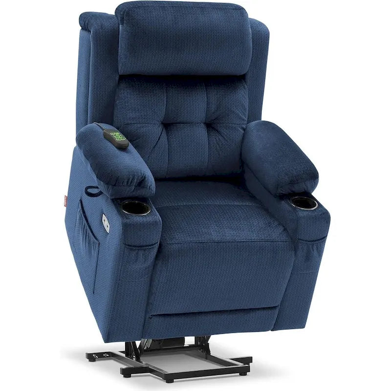 Fauteuil inclinable releveur plat avec appui-tête électrique pour les personnes âgées de petite taille, fauteuil releveur à position infinie, tissu 7660