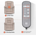 Fauteuil inclinable releveur plat avec appui-tête électrique pour les personnes âgées de petite taille, fauteuil releveur à position infinie, tissu 7660