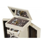 Organisateur de Bijoux Armoire/Commode Antique Blanc