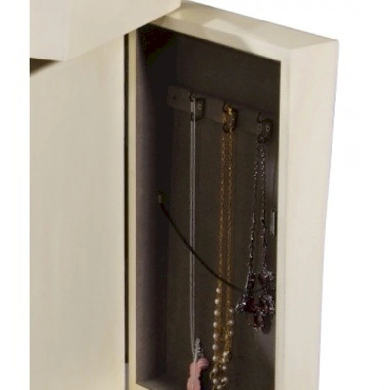 Organisateur de Bijoux Armoire/Commode Antique Blanc