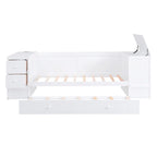 Lit de repos simple avec accoudoirs de rangement