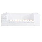 Lit de repos simple avec accoudoirs de rangement