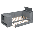 Lit de repos simple avec accoudoirs de rangement