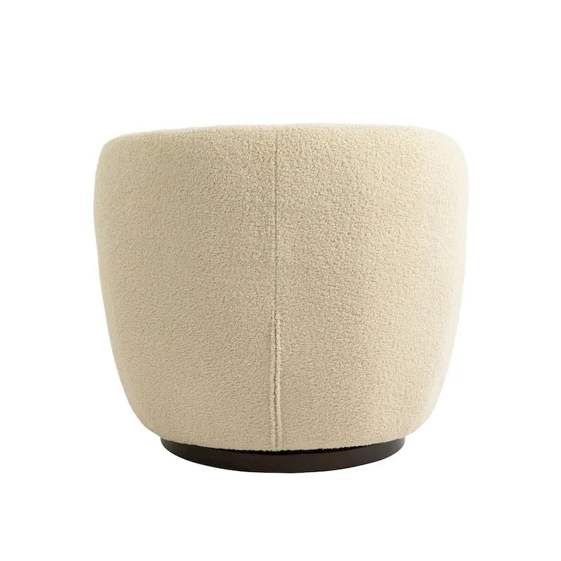 Fauteuil club pivotant rembourré avec rangement, chaise d'appoint moderne pour salon, chambre, bureau ou coin lecture