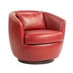 Fauteuil club pivotant rembourré avec rangement, chaise d'appoint moderne pour salon, chambre, bureau ou coin lecture
