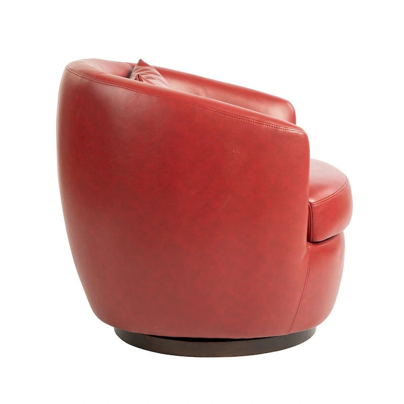 Fauteuil club pivotant rembourré avec rangement, chaise d'appoint moderne pour salon, chambre, bureau ou coin lecture