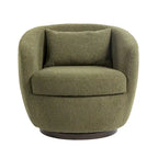 Fauteuil club pivotant rembourré avec rangement, chaise d'appoint moderne pour salon, chambre, bureau ou coin lecture