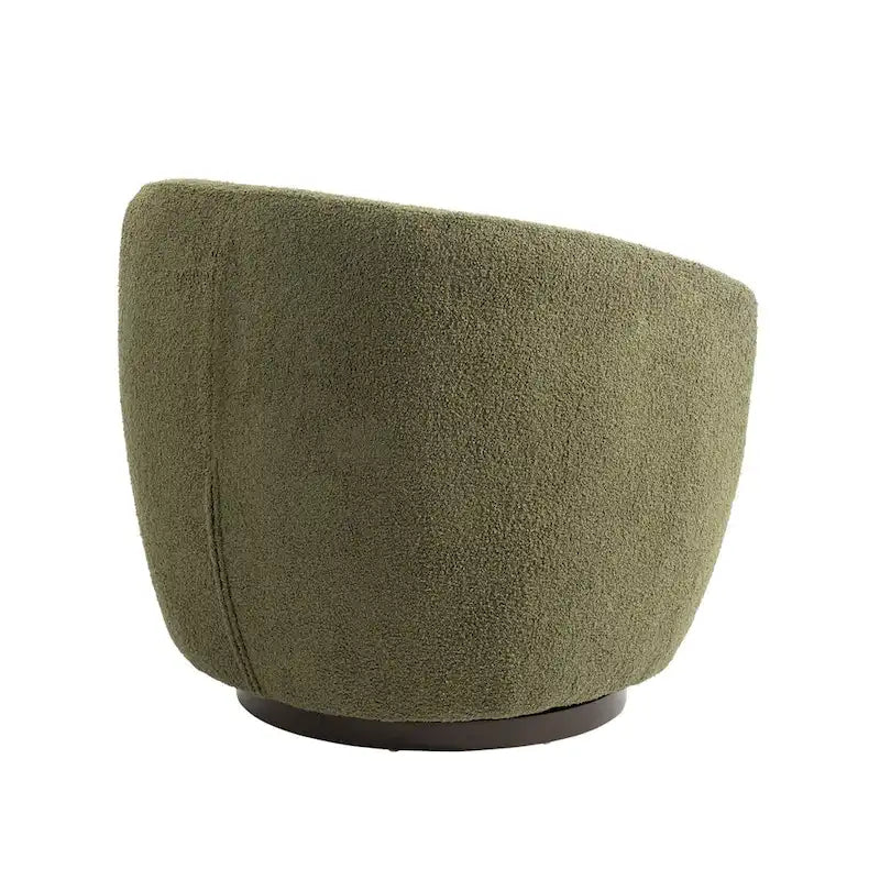 Fauteuil club pivotant rembourré avec rangement, chaise d'appoint moderne pour salon, chambre, bureau ou coin lecture