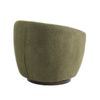Fauteuil club pivotant rembourré avec rangement, chaise d'appoint moderne pour salon, chambre, bureau ou coin lecture