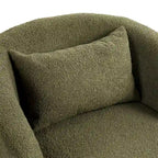 Fauteuil club pivotant rembourré avec rangement, chaise d'appoint moderne pour salon, chambre, bureau ou coin lecture