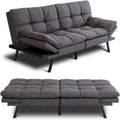 Canapé convertible, futon modulable avec accoudoirs réglables pour studio, appartement, bureau, petit espace