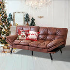 Sofa Bed, Convertible Futon Sleeper Couch Daybed with Adjustable Armrests for Studio, Apartment, Office, Small Space