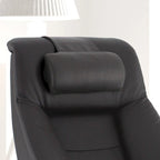 Oreiller cervical en cuir pleine fleur