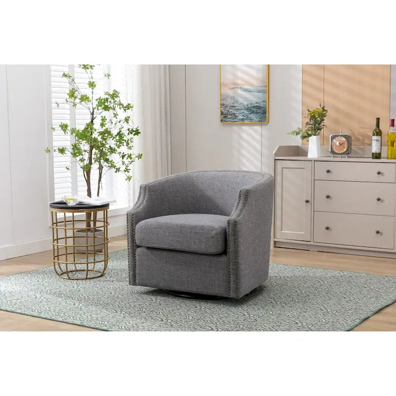 Chaise pivotante, Chaise de salon, Haute qualité et durable, ambiance simple