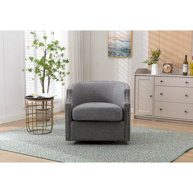 Chaise pivotante, Chaise de salon, Haute qualité et durable, ambiance simple