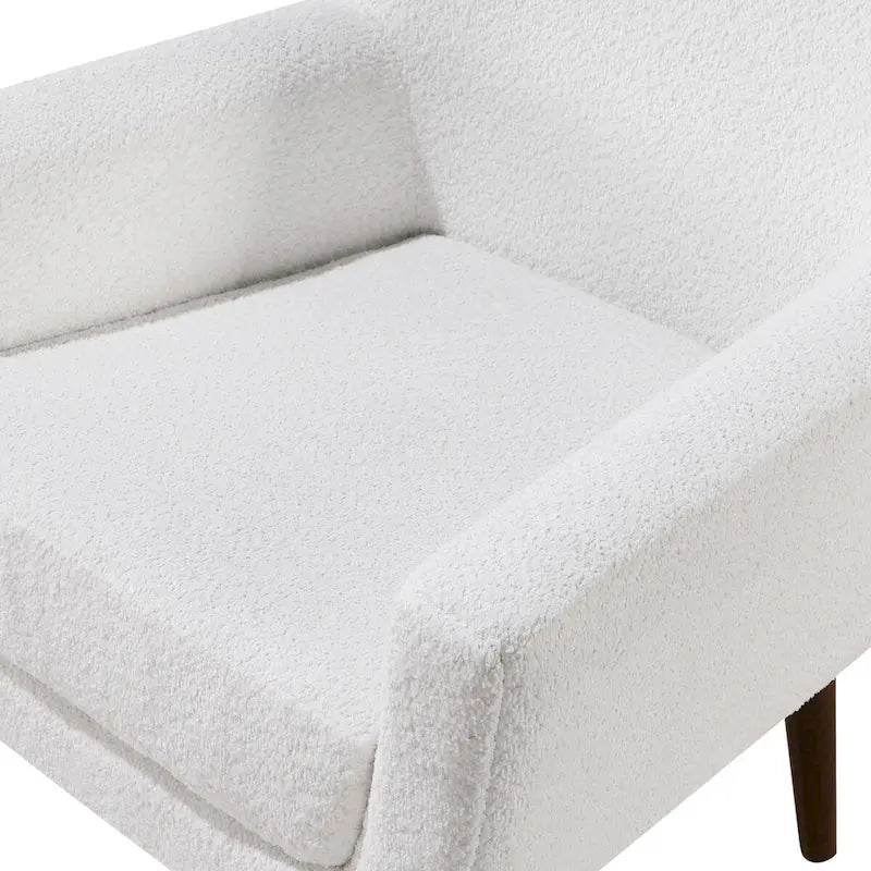 Fauteuil en tissu bouclette