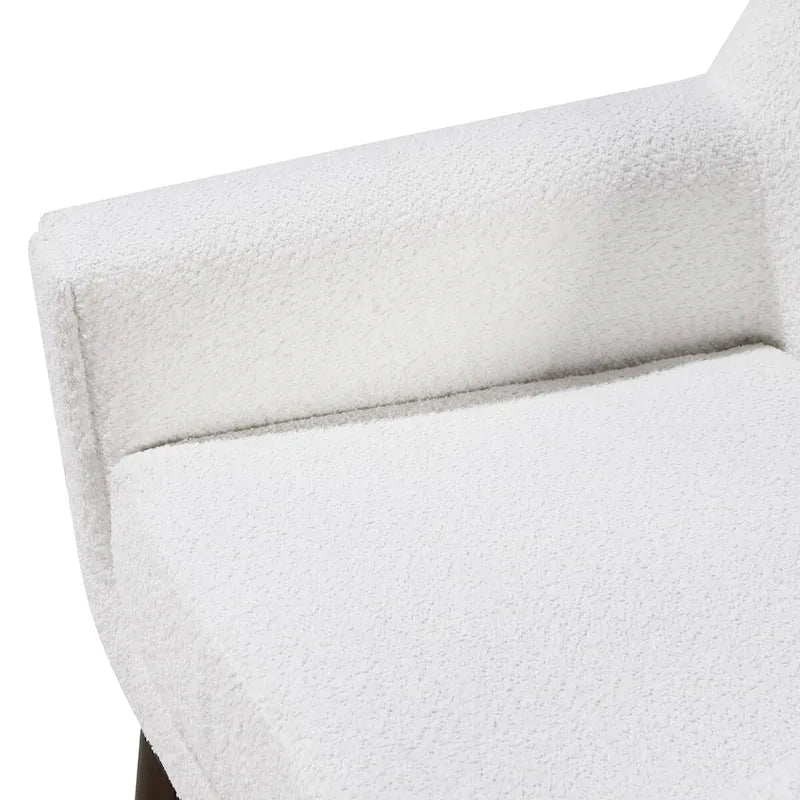 Fauteuil en tissu bouclette