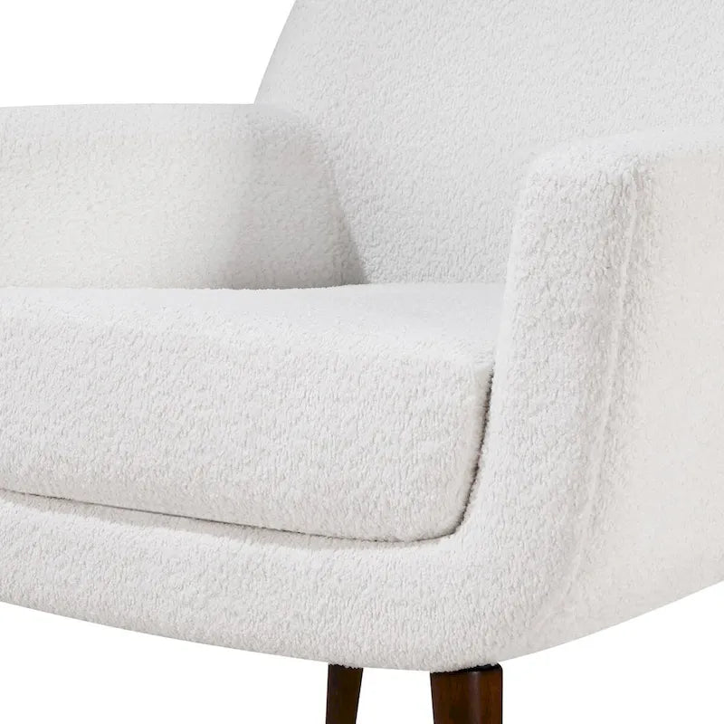 Fauteuil en tissu bouclette