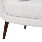 Fauteuil en tissu bouclette
