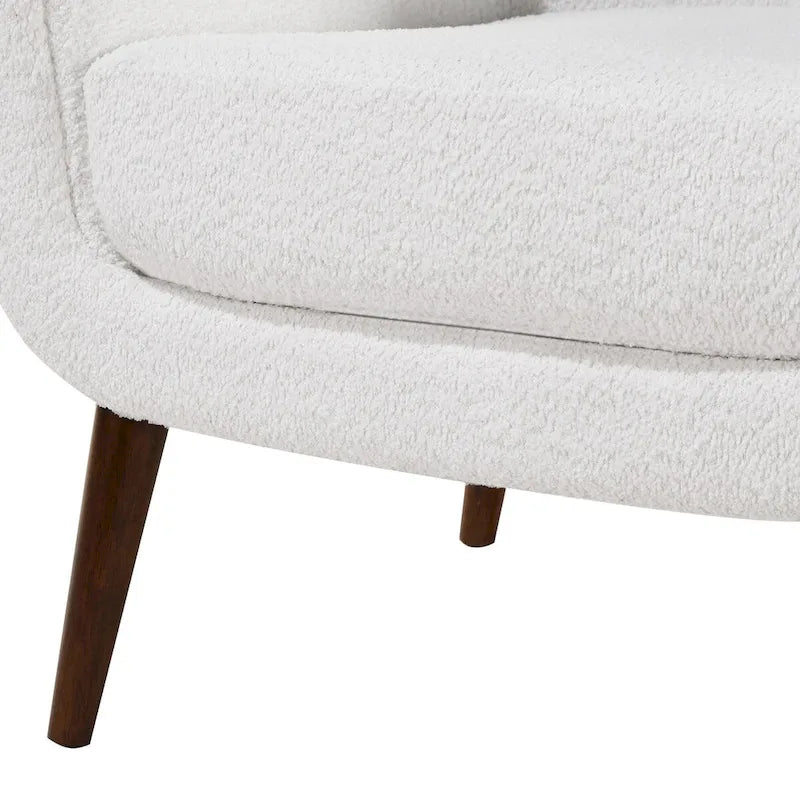 Fauteuil en tissu bouclette