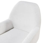 Fauteuil en tissu bouclette