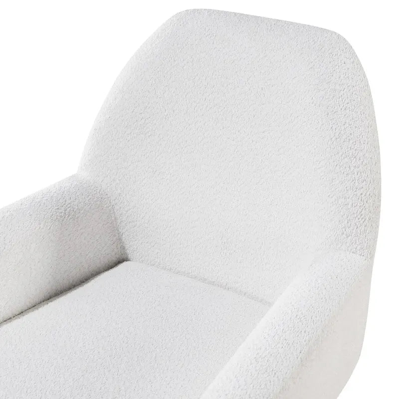 Fauteuil en tissu bouclette
