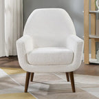 Fauteuil en tissu bouclette