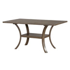Ensemble de salle à manger 6 pièces avec étagère de rangement et pieds incurvés, ensemble de table de cuisine avec banc et 4 chaises de salle à manger à coussins amovibles