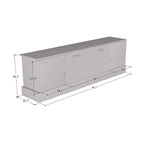 Meuble TV avec cheminée
