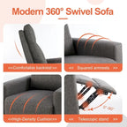 Fauteuil inclinable manuel en tissu Winback - Canapé simple