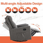 Fauteuil inclinable manuel en tissu Winback - Canapé simple