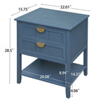 Table d'appoint de style américain avec 2 tiroirs