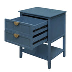 Table d'appoint de style américain avec 2 tiroirs