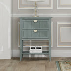 Table d'appoint de style américain avec 2 tiroirs