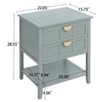 Table d'appoint de style américain avec 2 tiroirs
