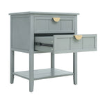 Table d'appoint de style américain avec 2 tiroirs