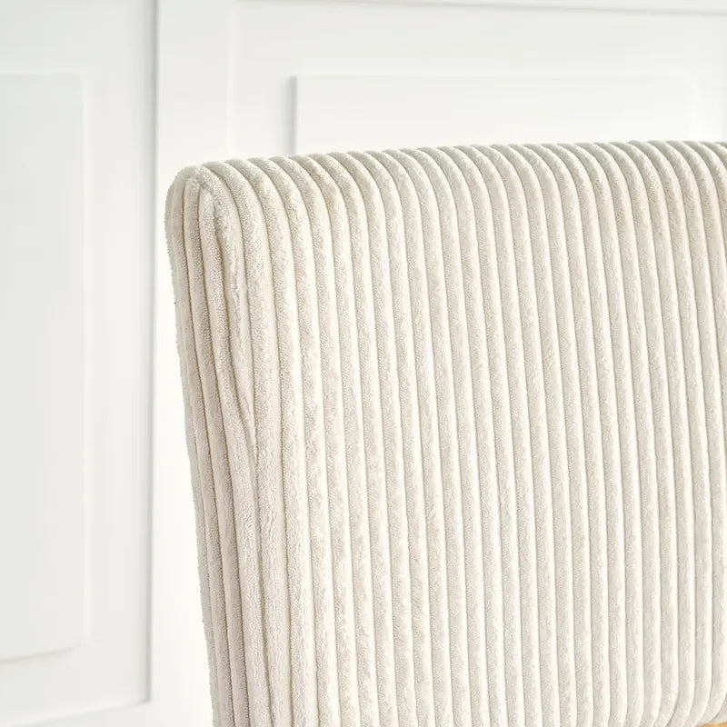 Chaise de salle à manger moderne et simple en velours, revêtement en tissu, pieds en métal noir