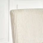 Chaise de salle à manger moderne et simple en velours, revêtement en tissu, pieds en métal noir
