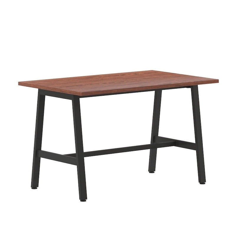 Table de conférence professionnelle avec plateau stratifié et piètement en A