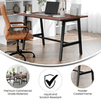 Table de conférence professionnelle avec plateau stratifié et piètement en A