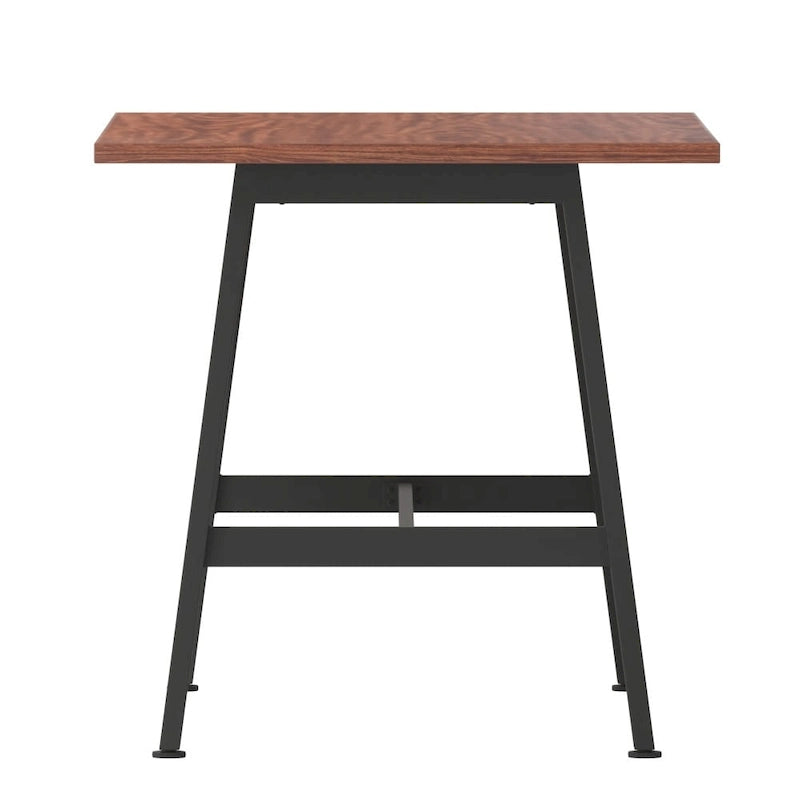 Table de conférence professionnelle avec plateau stratifié et piètement en A