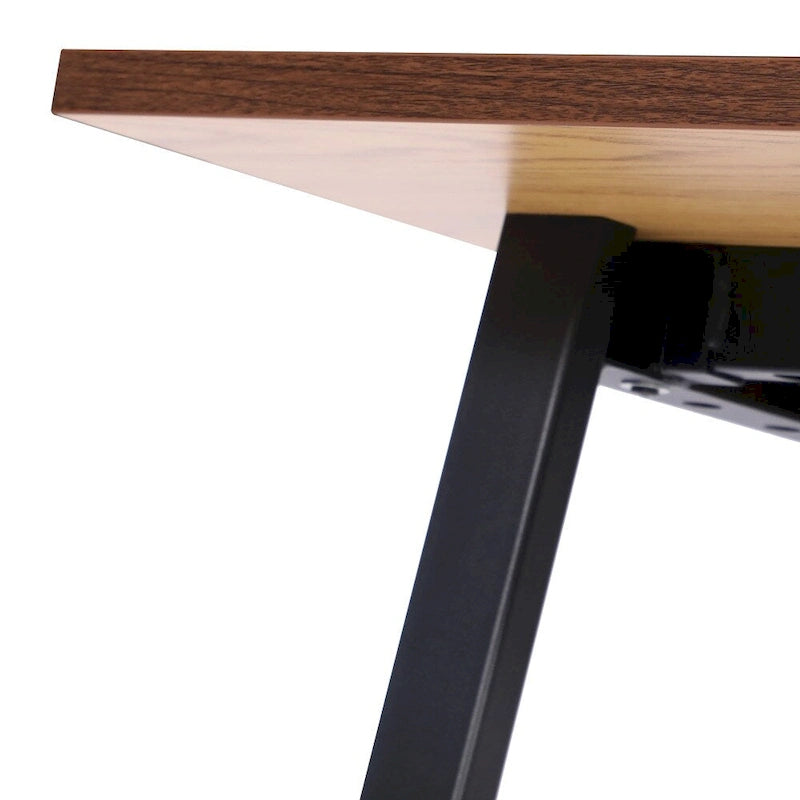 Table de conférence professionnelle avec plateau stratifié et piètement en A