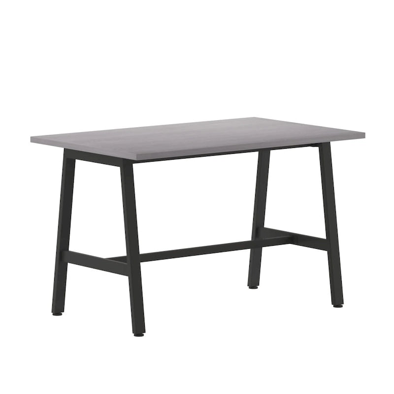 Table de conférence professionnelle avec plateau stratifié et piètement en A