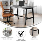 Table de conférence professionnelle avec plateau stratifié et piètement en A