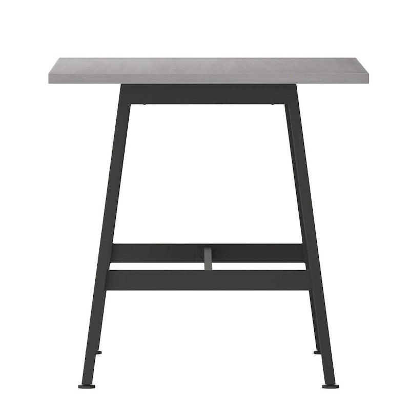 Table de conférence professionnelle avec plateau stratifié et piètement en A