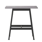 Table de conférence professionnelle avec plateau stratifié et piètement en A